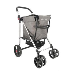 CARRO COMPRA BASKET TWEED 4B GRIS 58L BAS007