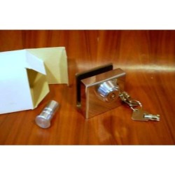 CANDADO PUERTA CRISTAL SUELO L-301