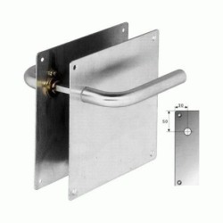 MANILLA CON PLACA 2.180X180 INOXIDABLE RECTA