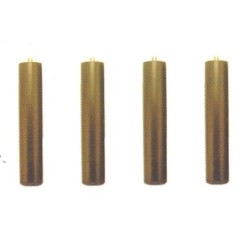PATAS SOMIER TAPIFLEX REDONDAS NEGRAS (JUEGO)R-110