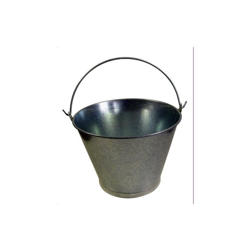 CUBO GALVANIZADO CONICO 12' ASA LISA Ø30X23CM.