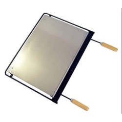 PLANCHA BARBACOA INOX. 60X41 CMS.
