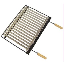 PARRILLA BARBACOA INOX. 60X41CM. 71625