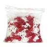 CADENA PLASTICO BLANCA-ROJA 7 ( M. ) 4501