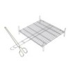PARRILLA DOBLE INOX. 18/8 30X35CM. 2680