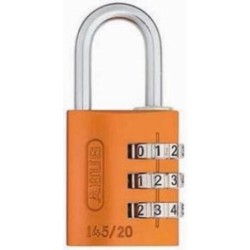 CANDADO COMBINACION NARANJA 20 MM. 145/20