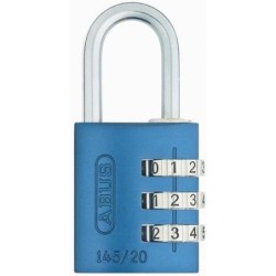 CANDADO COMBINACION AZUL 20 MM. 145/20