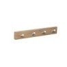 PERCHA PARED NATURAL 4 POMOS INCLINADOS INOX