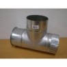 TE CON TAPON GALVANIZADA 120 MM.