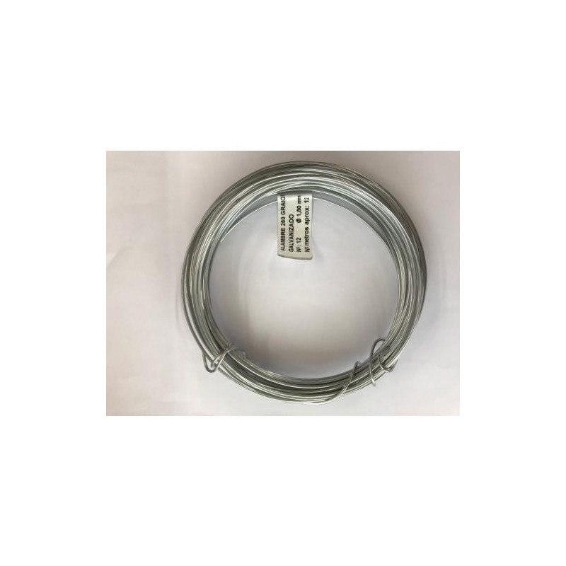 ALAMBRE GALVA ROLLO 250 GR N 2 0,7MM X 82M. 39028