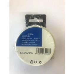 ALAMBRE PLASTIFICADO BLANCO 1,6/2,8 MMX10 M. 39068