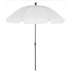 PARASOL BLANCO 2 METROS DIAMETRO 8 VARILLAS 180GR