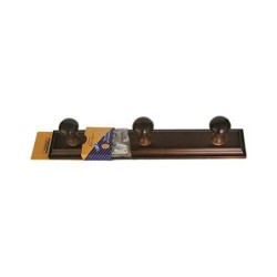 PERCHA MADERA 3 POMOS NOGAL 133