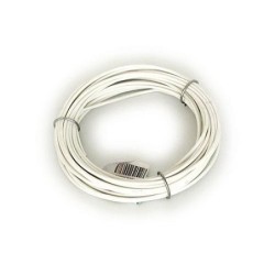 ALAMBRE TENDEDERO PLASTICO BLANCO ROLLO 10 M.