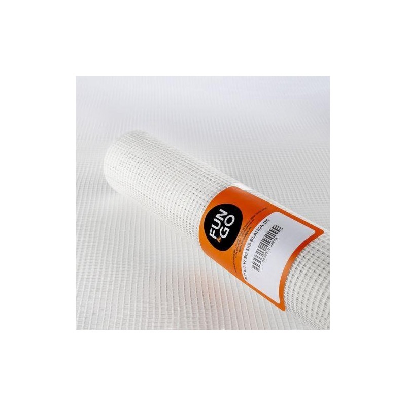 MALLA YESO 5X5 BLANCA DE 1X10M. 50013