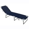 CAMA PLEGABLE ACERO GRIS Y TEXALINE AZUL OSCURO