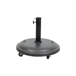PIE PARASOL 25KG. HORMIGON CON RUEDAS ANTRACITA
