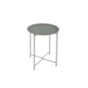 MESA AUXILIAR PLEGAB.ACERO Ø46CM.CORDELIA GRIS