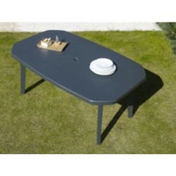 MESA MIAMI 165 ANTRACITA 72X165X100CM. 52260002