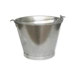 CUBO CONICO 6 L. GALVANIZADO 10