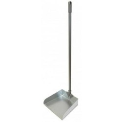 RECOGEDOR METALICO GALVANIZADO CON MANGO 6102