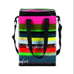 BOLSO ISOTERMICO 20X29X13.5 CM. RAYAS