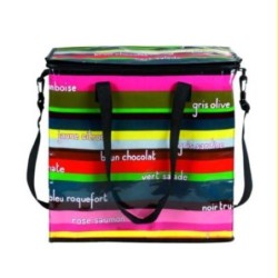 BOLSO ISOTERMICO 37X23X34 CM. RAYAS