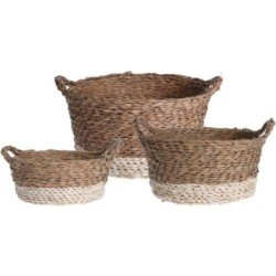 SET 3 CAPAZOS ESPARTO BICOLOR KR2000860