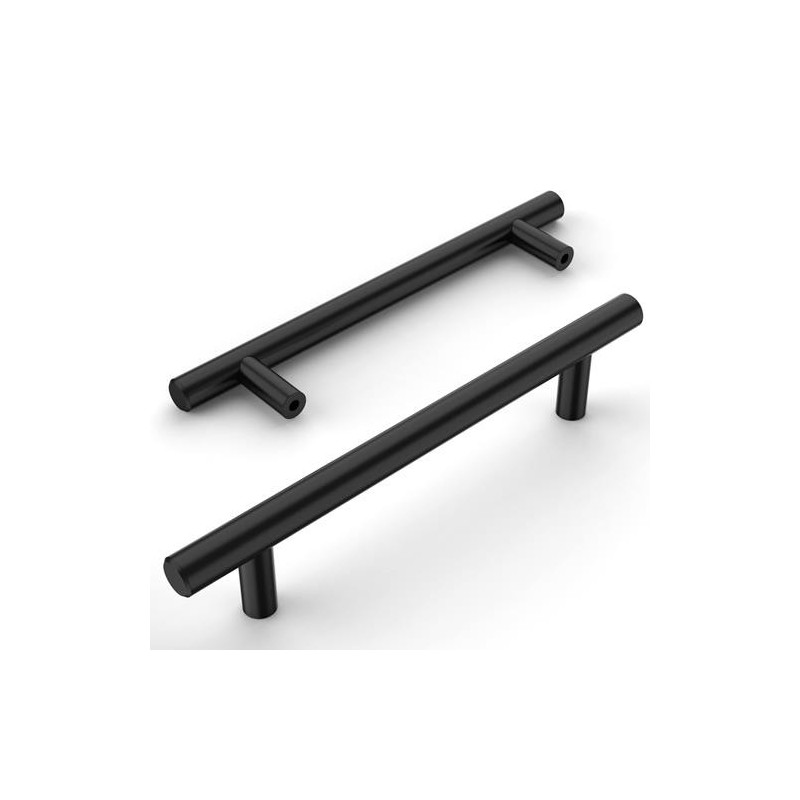 TIRADOR MUEBLE AC.INOX NEGRO MATE 128MM 65002N