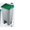 CONTENEDOR CON RUEDAS Y PEDAL 120 L. VERDE
