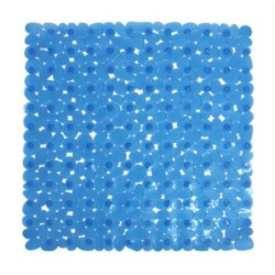 ALFOMBRA BAÑO ANTIDESLIZ. 54X54 AZUL MARELIA 5223