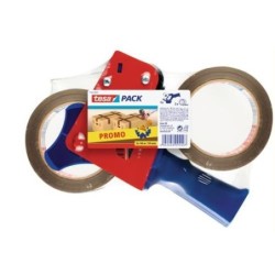 DISPENSADOR + PACK 2 TESAPACK 66X50 (MARRON) 4089