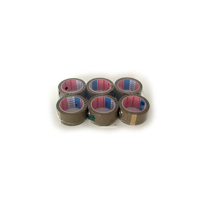 PRECINTO TESAPACK ROLLO 66X50 (MARRON) 57229