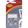 TIRAS COMMAND CUADROS MEDIANA BLANCAS 17201-4PK