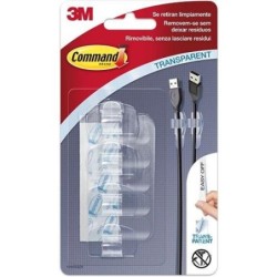 SUJETACABLES COMMAND 4 UNIDAD + 5 TIRAS 17017CLR