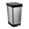 CUBO PEDAL 25 LITROS SMART STEEL GRIS 1021301