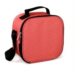 BOLSA PORTA ALIMENTO URBAN FOOD DOTS ROJO 1167507