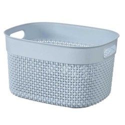 CESTA ROPA FILO RECTANGULAR S 6L AZUL
