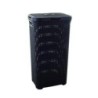 CESTO CON TAPA 40L.NATURAL STYLE MARRON 193009