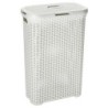CESTO CON TAPA 40L.NATURAL STYLE BLANCO 193010