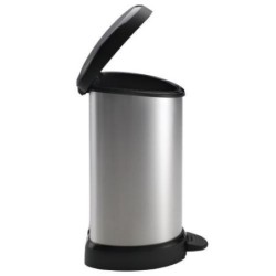 CUBO 20 L. CON PEDAL DECOBIN PLATA 220959