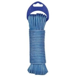 CORDON PP. ALMA TEXTURA 4MM. AZUL/BLANCO 25M.