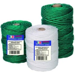 CUERDA CABLEADA PO. 4 CABOS 6 MM. BCO.100 M.