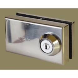 CERRADURA PARA CRISTAL 1/2 A LATONADO URA 01-T