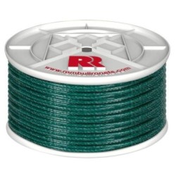 CUERDA CABLE PLASTICO PE. 4 CABOS 5 MM.VERDE 100M.