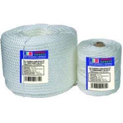 CUERDA CABLEADA PP. 4 CABOS 10 MM. BCO.100 M.