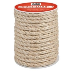 CUERDA CABLEADA SISAL 4 CABOS 8 MM. 25M.