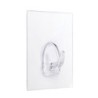 COLGADOR ADHERENTE REUTILIZABLE 80X62MM TRANSP.