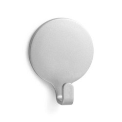 COLGADOR ADHESIVO CIRCULAR CROMADO MATE 2 UDS.