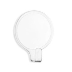 COLGADOR ADHESIVO CIRCULAR TRANSPARENTE 2UDS.